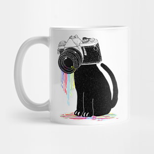 Color aperture cat Mug